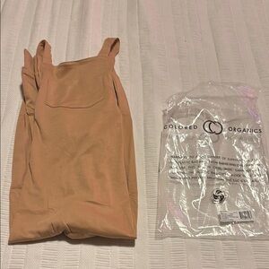 Colored Organics Light Brown overalls